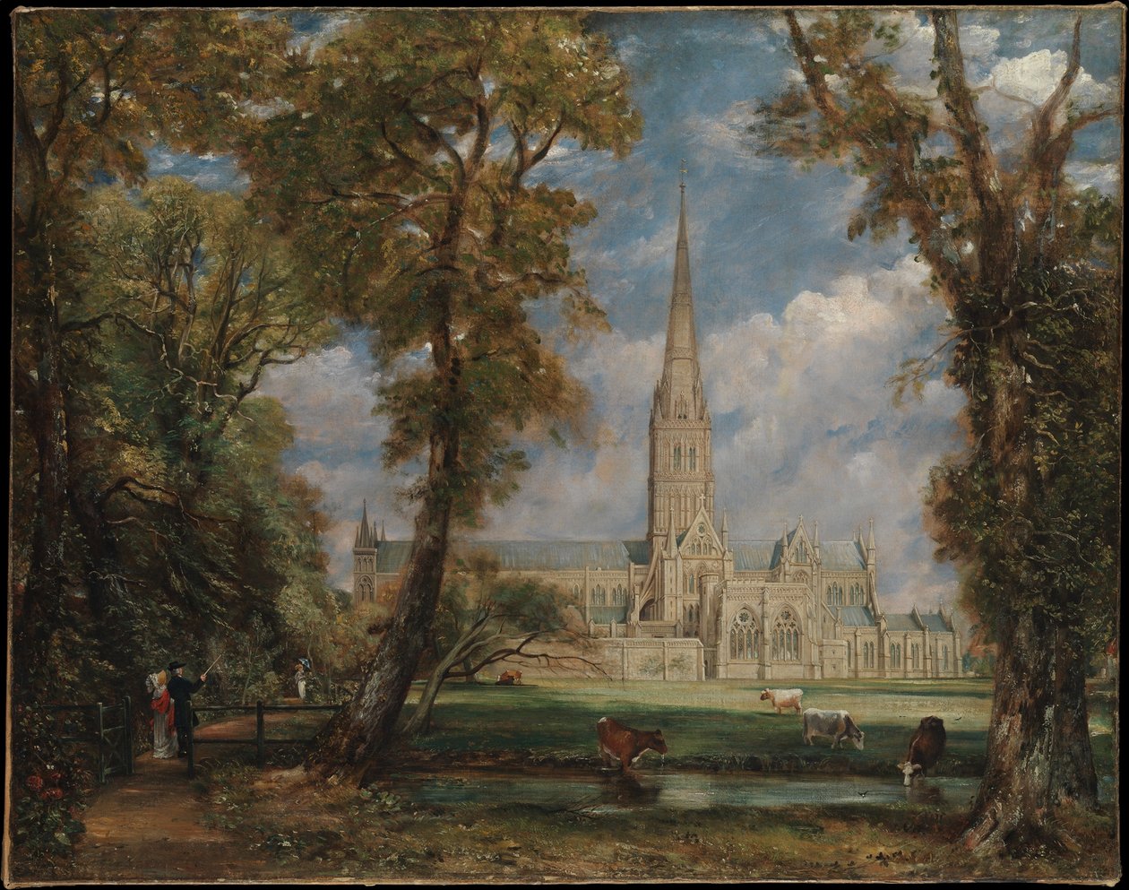 Kathedrale von Salisbury vom Bischofsgarten aus von John Constable