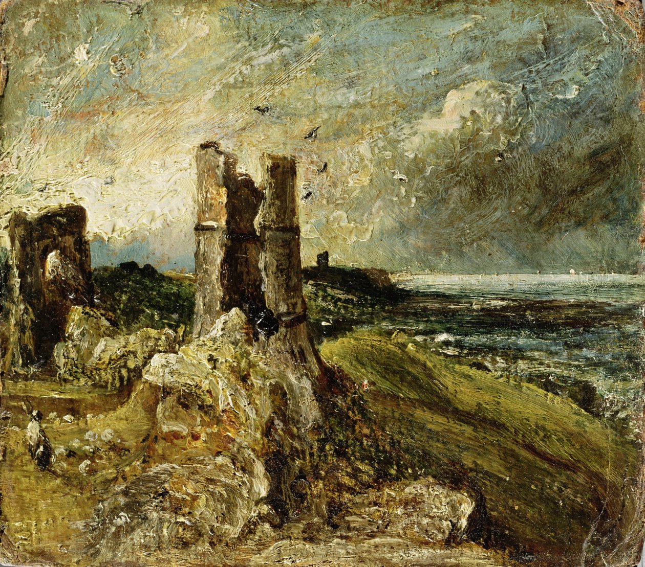 Skizze von Hadleigh Castle (recto) von John Constable