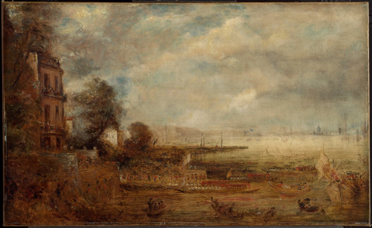 Waterloo Bridge, von den Whitehall Stairs aus gesehen von John Constable