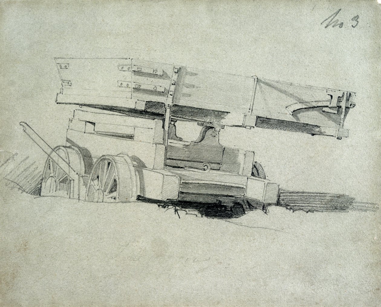 Kippwagen der Auftragnehmer, Nr.3, 1830er Jahre von John Cooke Bourne