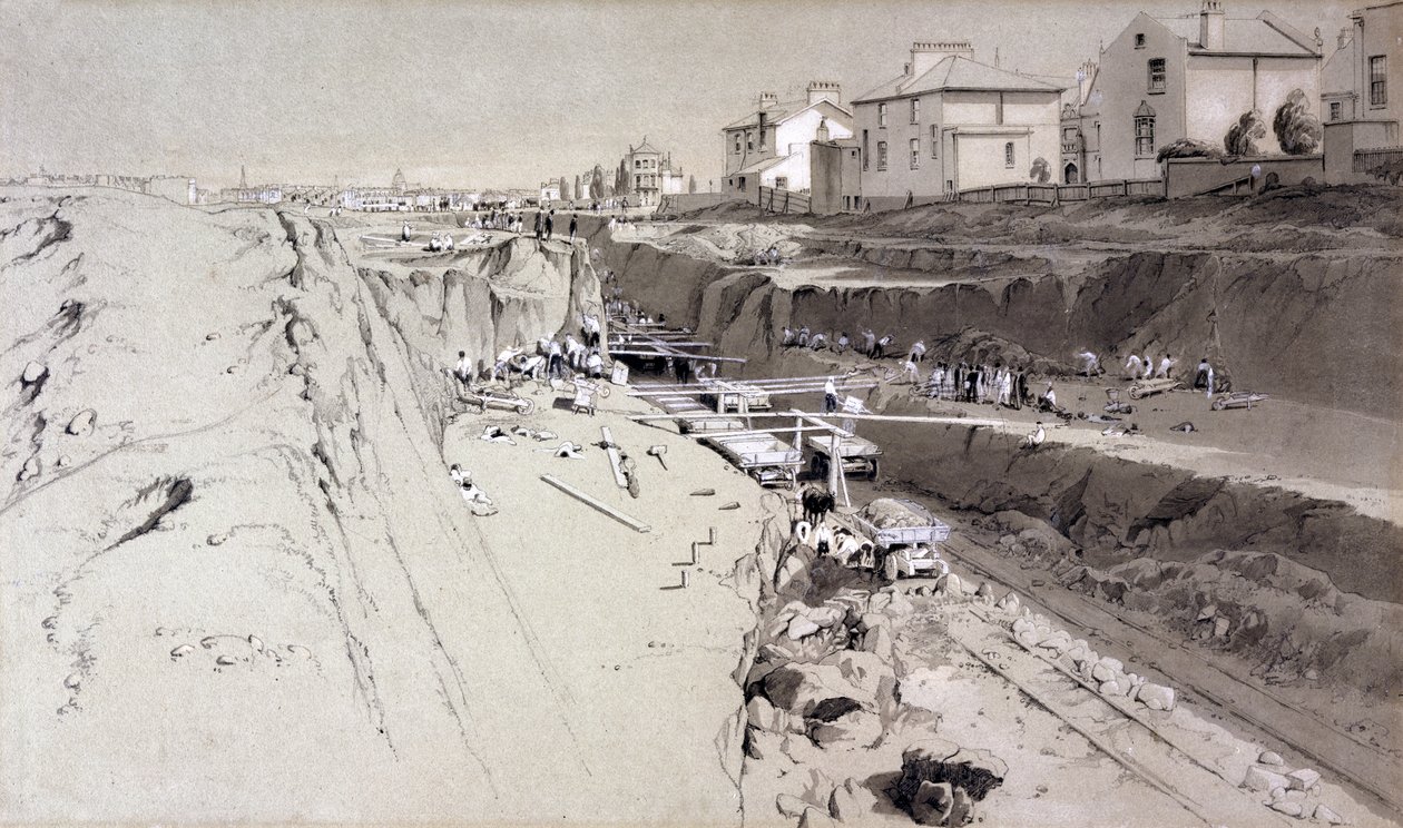Park Village, 26. August 1836 von John Cooke Bourne