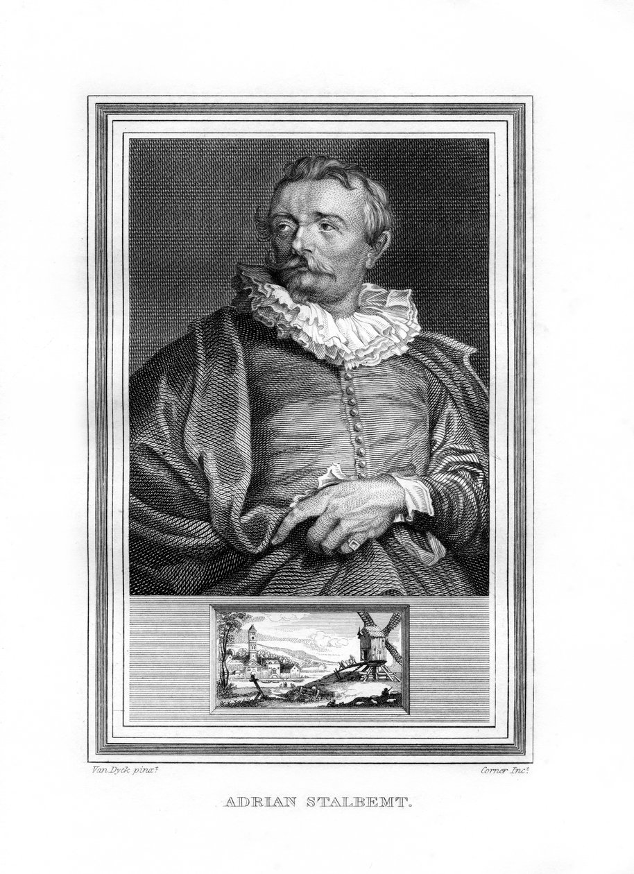 Adriaen van Stalbemt, flämischer Maler, 1825 von John Corner