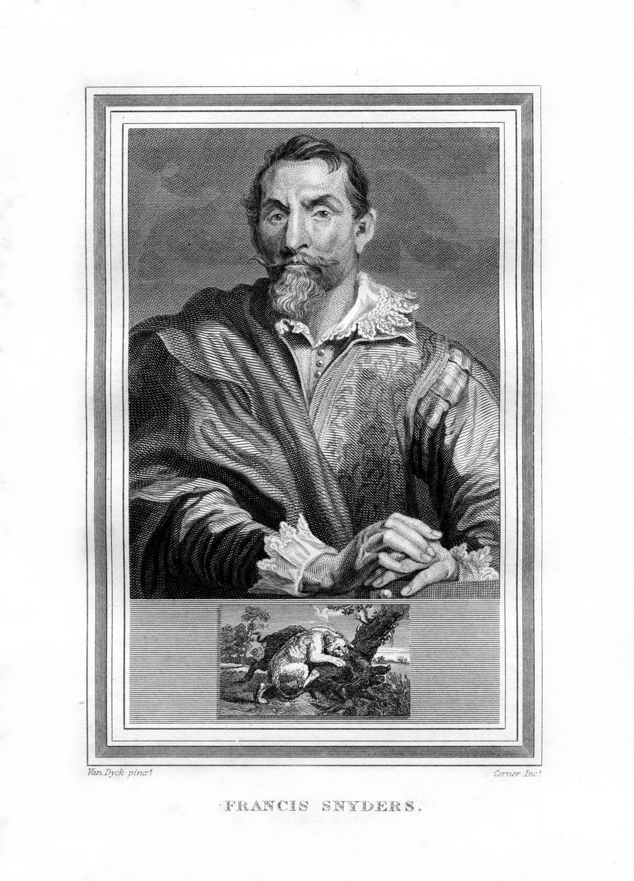 Frans Snyders, flämischer Maler der Barockzeit, 1825 von John Corner