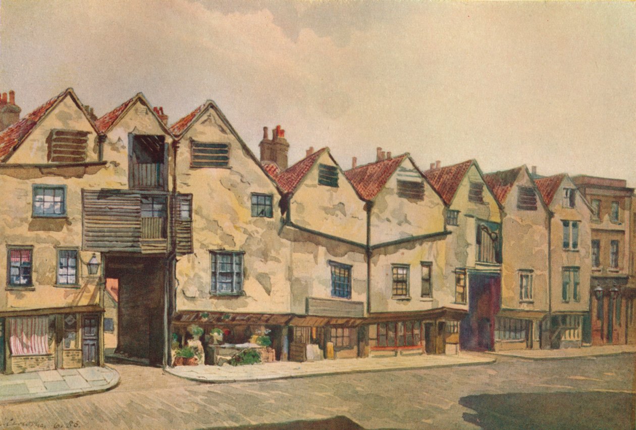 Alte Mietshäuser in der Bermondsey Street, Bermondsey, London, 1886-1926 von John Crowther