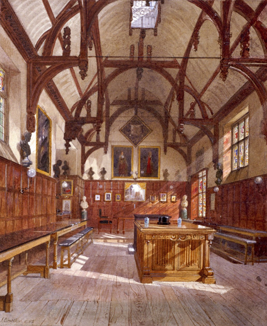 Staple Inn Halle, London, 1882 von John Crowther