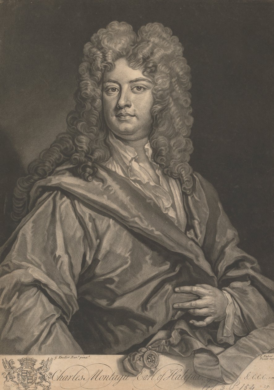 Charles Montagu, 1. Earl of Halifax von John Faber the younger