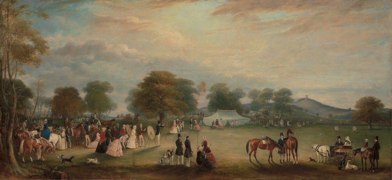 Bogenschießen im Bradgate Park, Leicestershire von John Ferneley