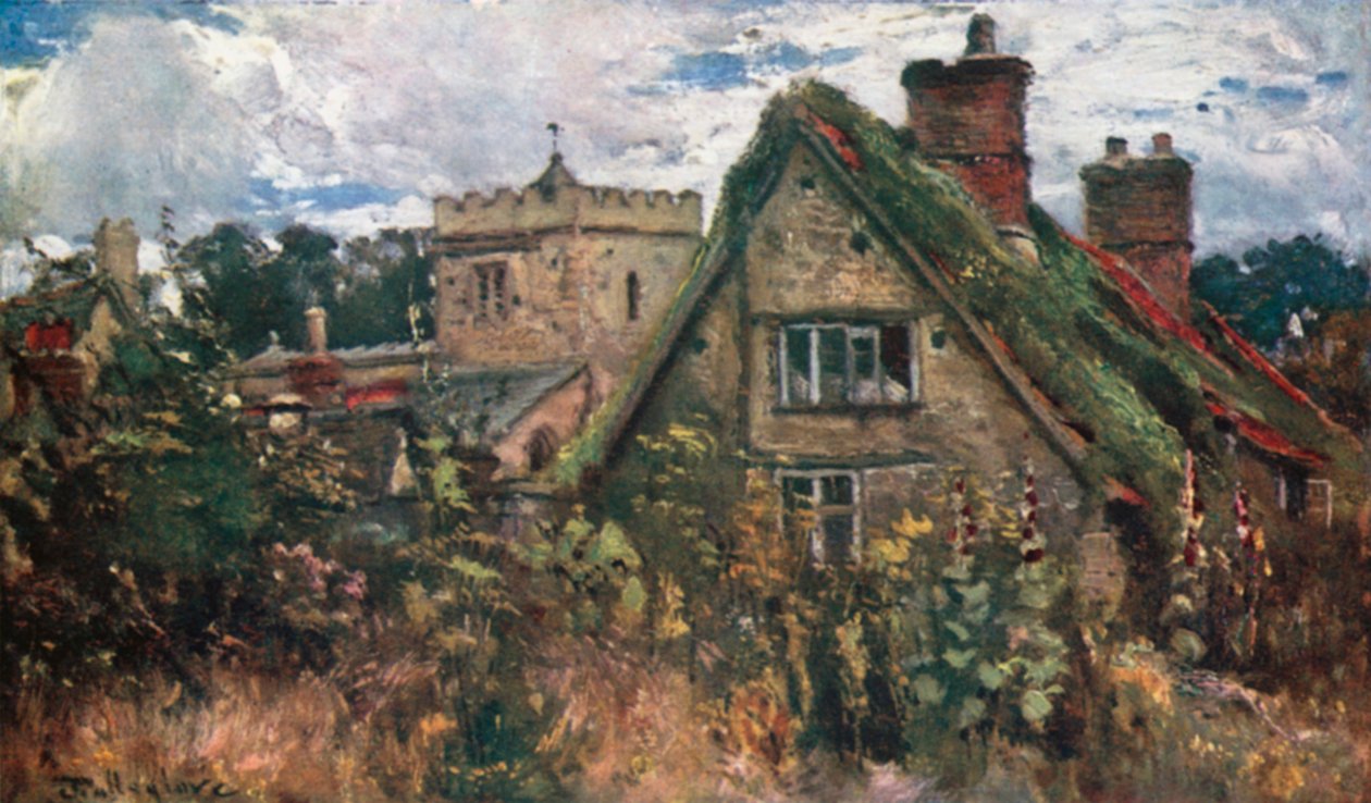 Holywell Kirche (Farblithografie) von John Fulleylove