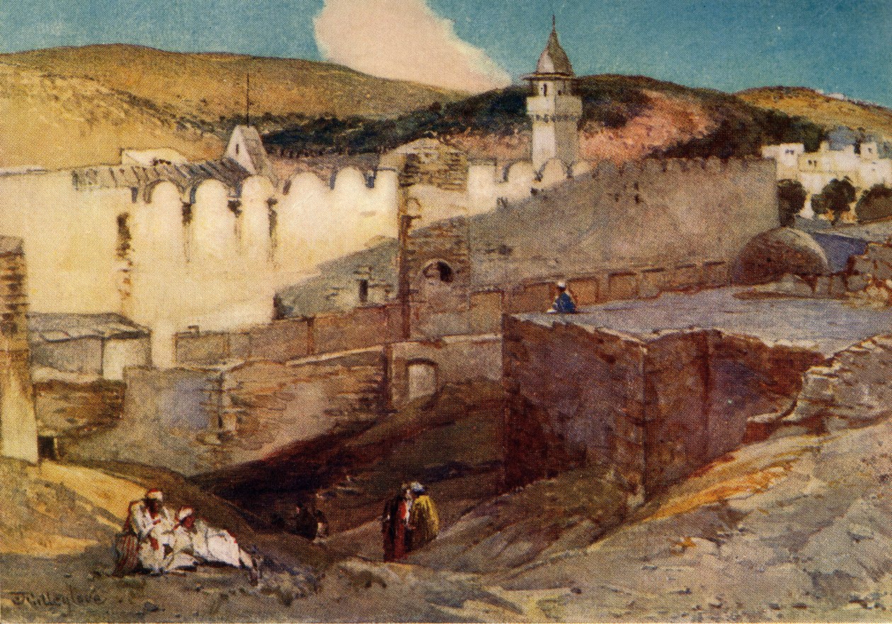 Die Moschee in Hebron über der Höhle von Machpela von John Fulleylove