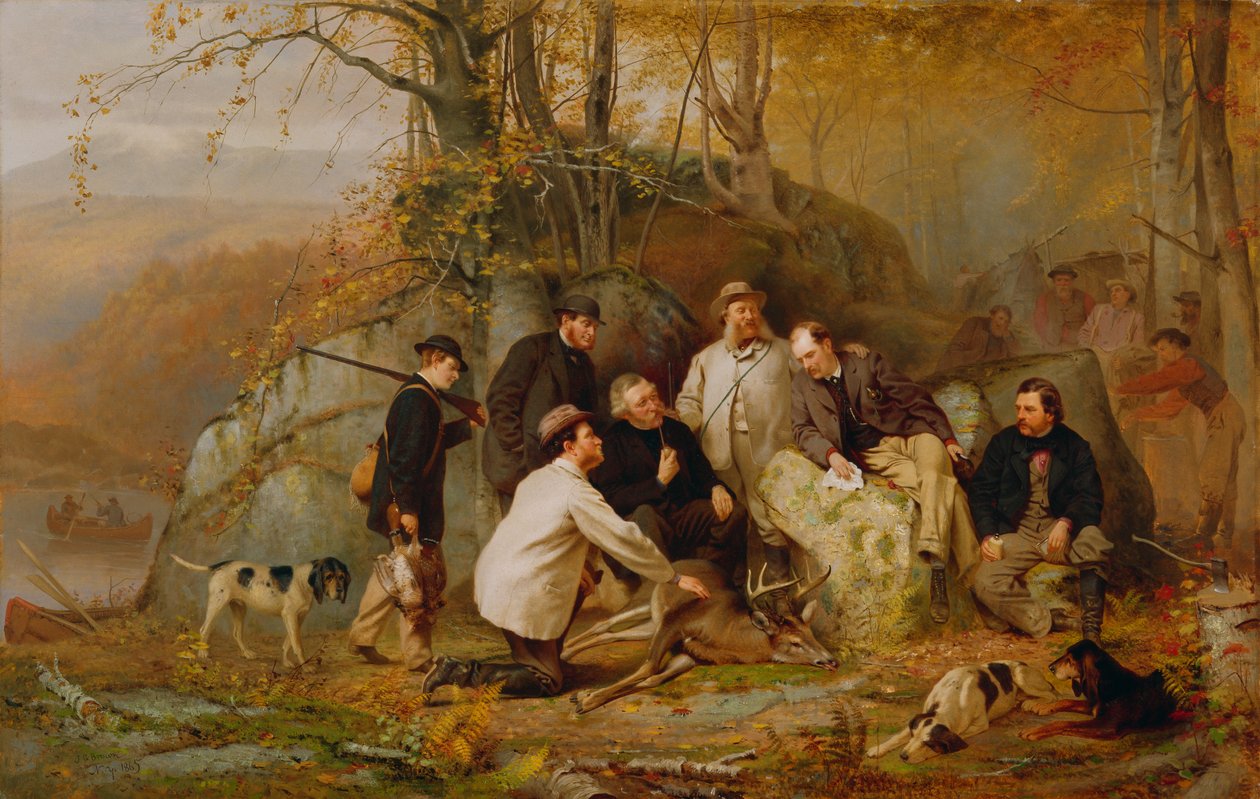 Anspruch auf den Schuss: Nach der Jagd in den Adirondacks, 1865 von John George Brown