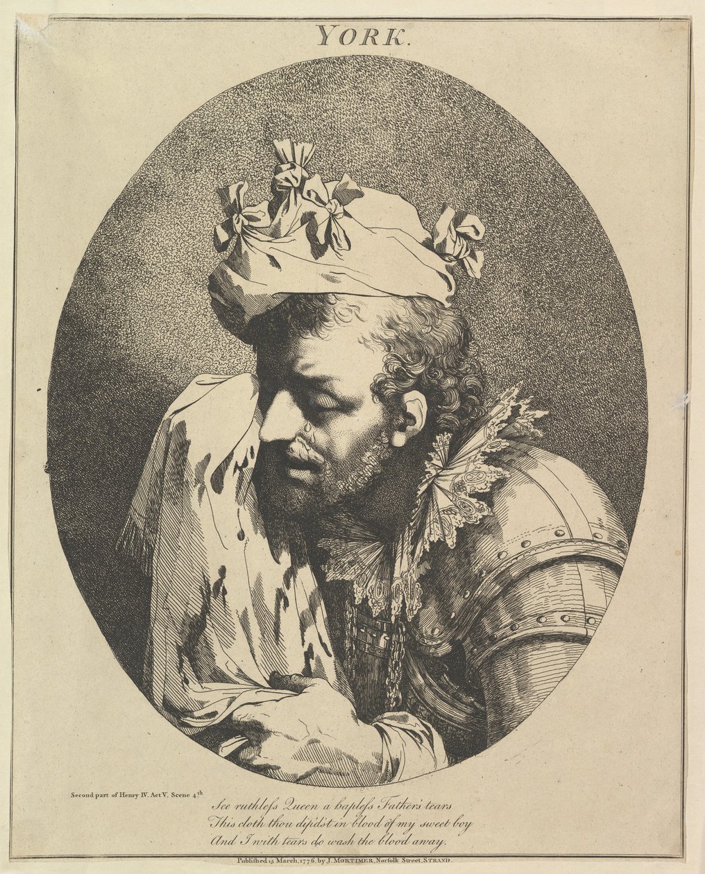 Herzog von York Zwölf Charaktere aus Shakespeare, 15. März 1776 von John Hamilton Mortimer