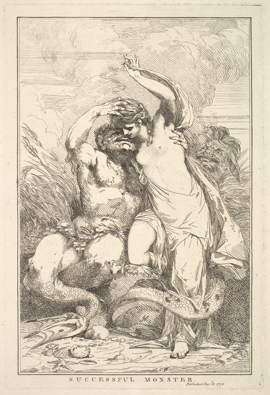 Erfolgreiches Monster aus Fünfzehn Radierungen gewidmet Sir Joshua Reynolds, 8. Dezember 1778 von John Hamilton Mortimer