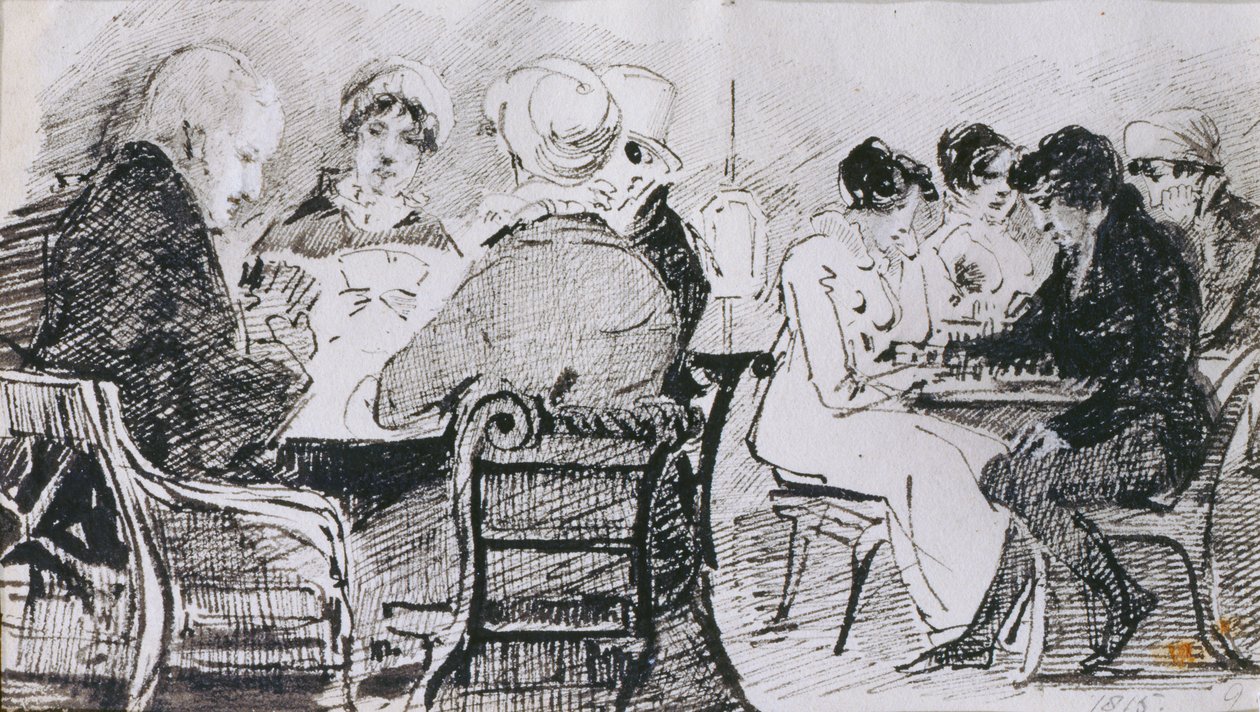 Karten und Schach, 1815 von John Harden