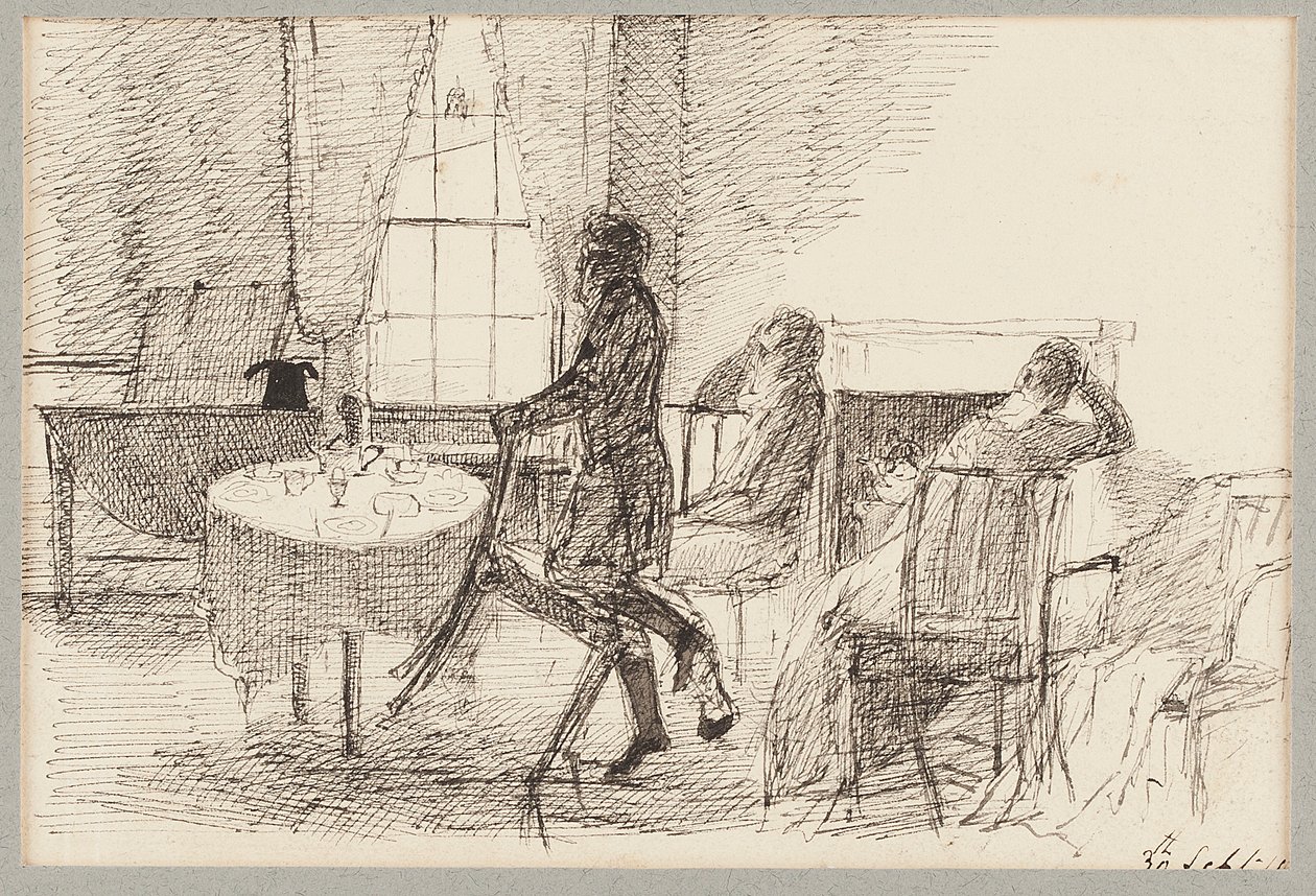 Innenraum mit Figuren von John Harden