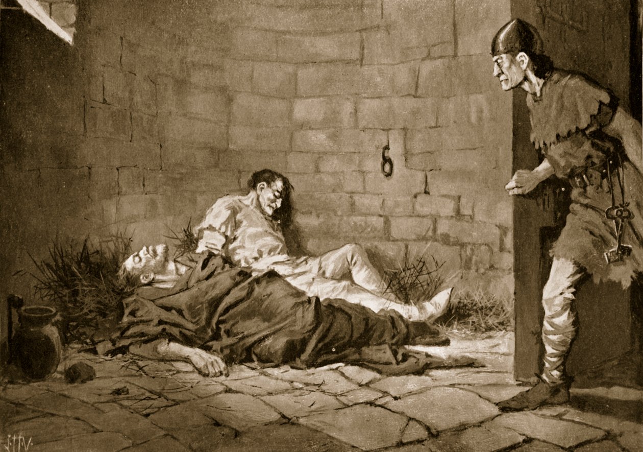 Gefangenschaft und Tod der Herzöge Erik und Valdemar, 1318 von John Harris Valda