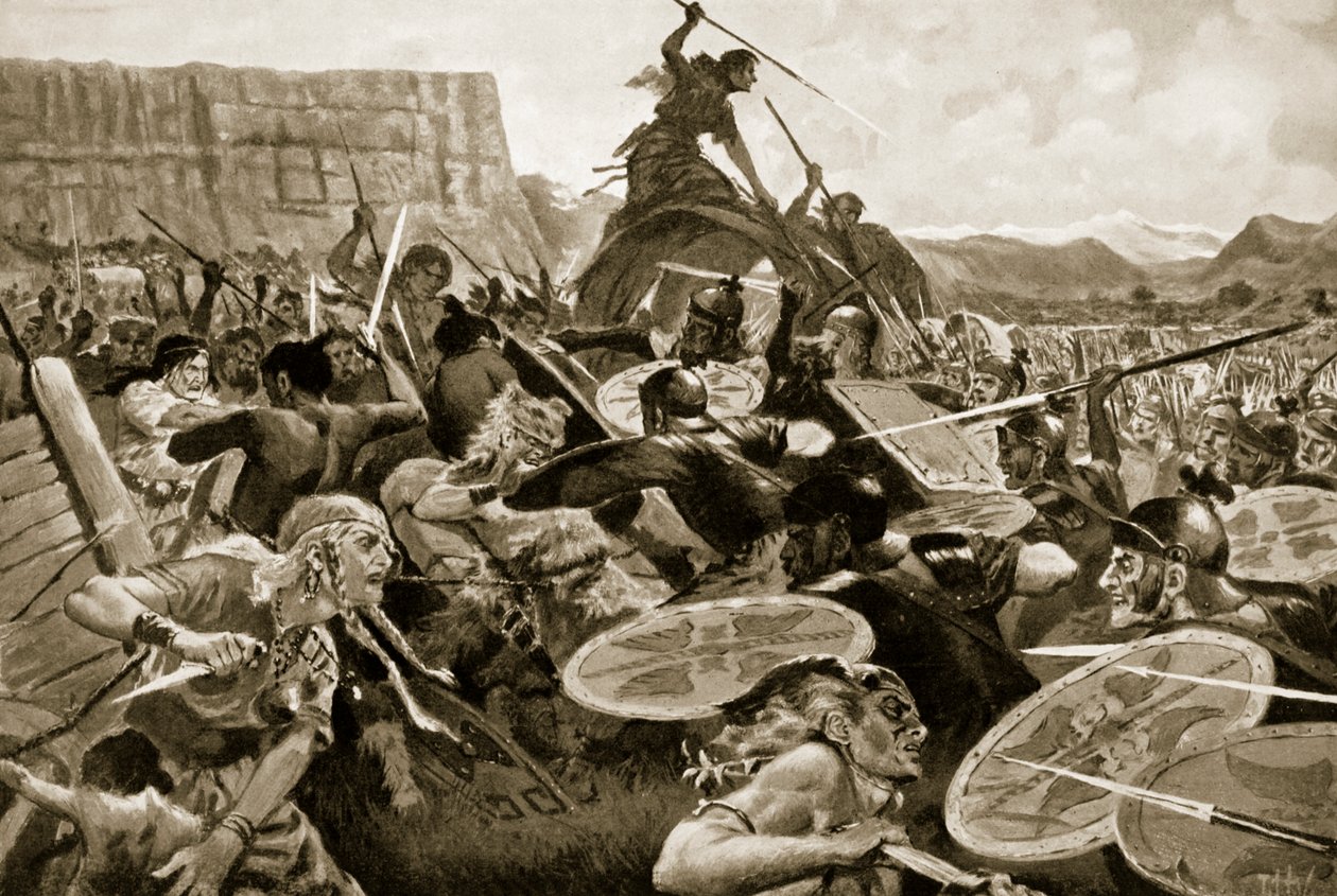Die Schlacht von Aquae Sextiae, 102 v. Chr. von John Harris Valda