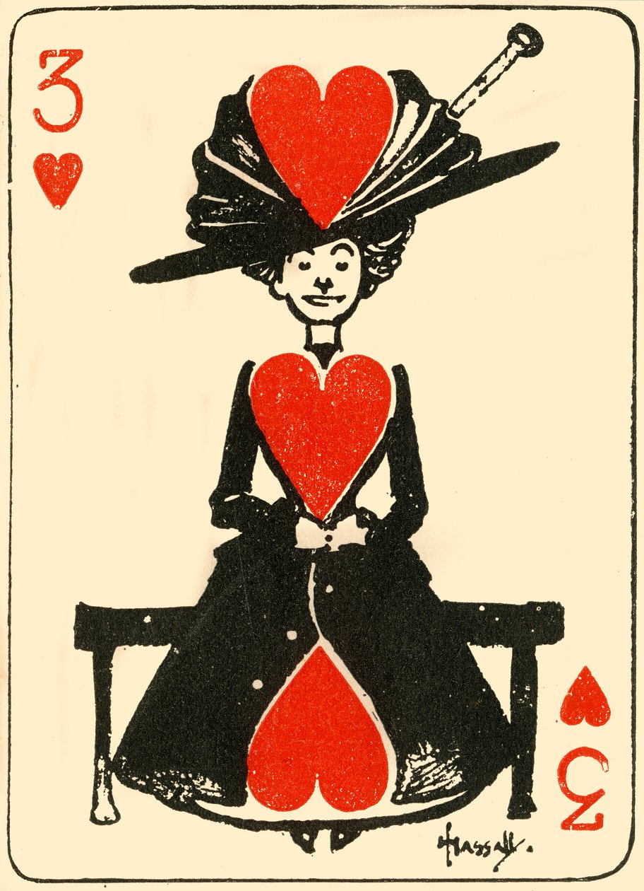 Die wartende Jungfrau, aus den drei Herzen, 1910 von John Hassall