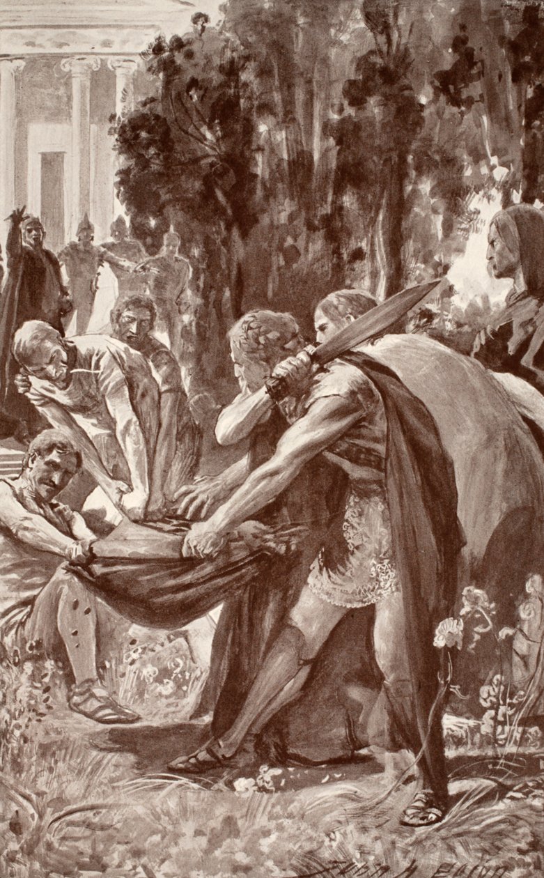 Brian ergreift die Schweinehaut, Illustration aus 