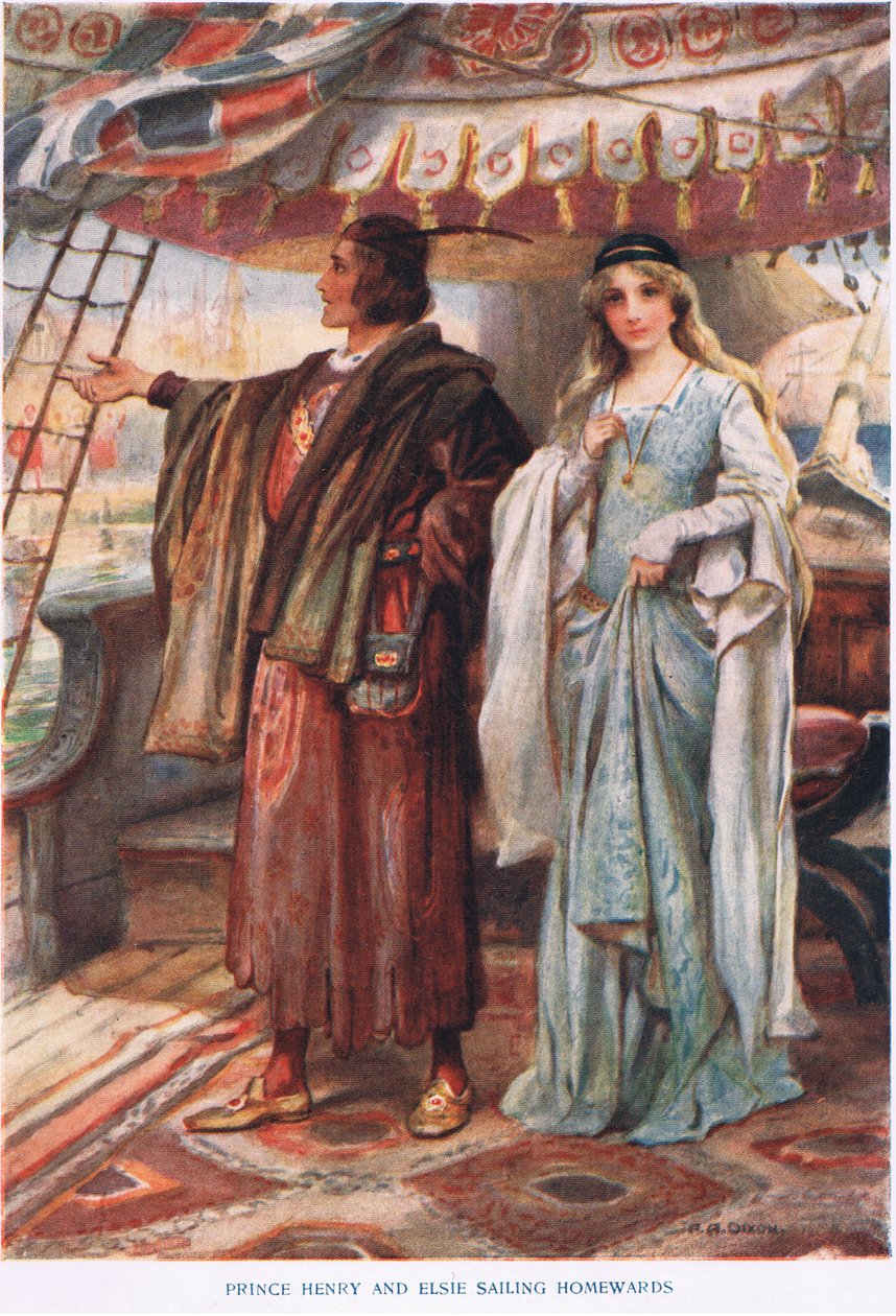 Prinz Heinrich und Elsie segeln nach Hause von John Henry Frederick Bacon