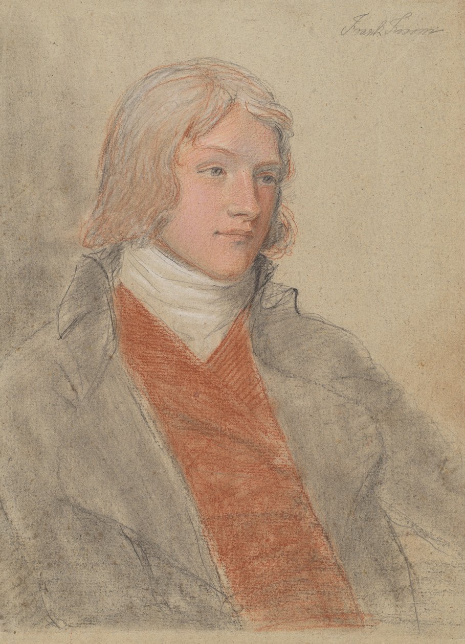 Porträtstudie eines jungen Mannes, möglicherweise Frank Issom von John Hoppner