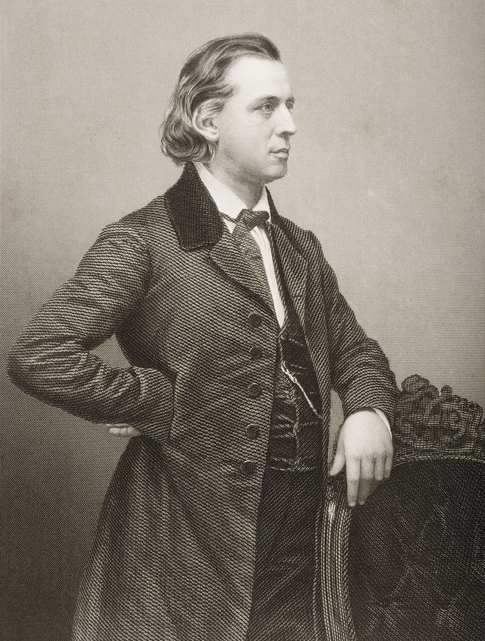 Henry Ward Beecher (1813-1887), graviert von D.J. Pound nach einem Foto, aus 
