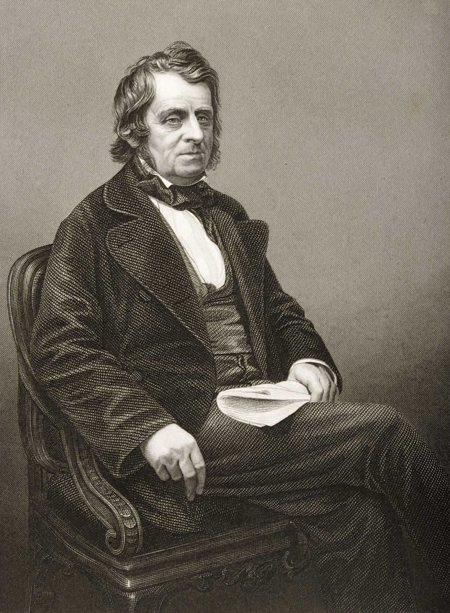 John Arthur Roebuck (1801-79), graviert von D.J. Pound nach einem Foto, aus 