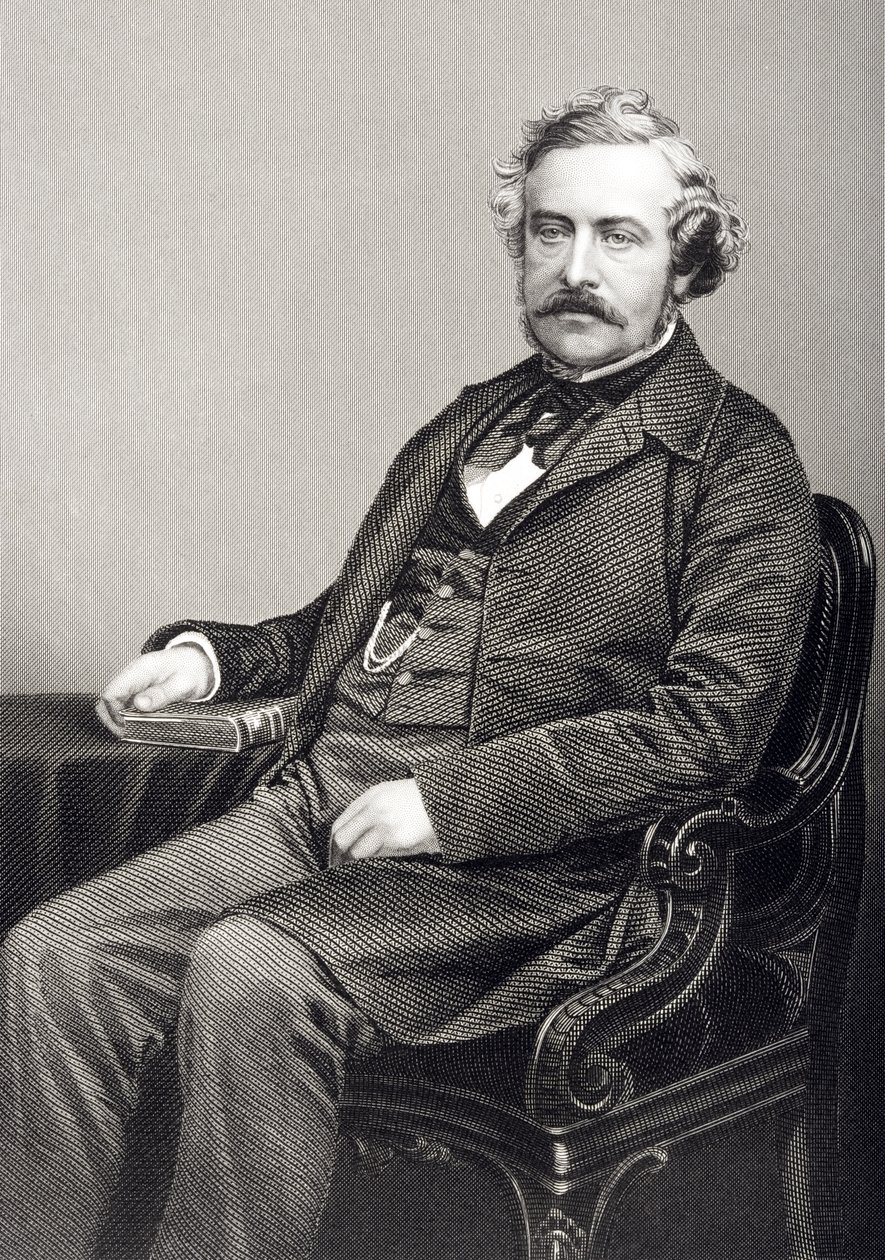 Martin Farquhar Tupper (1810-89) graviert von D.J. Pound nach einem Foto, aus 