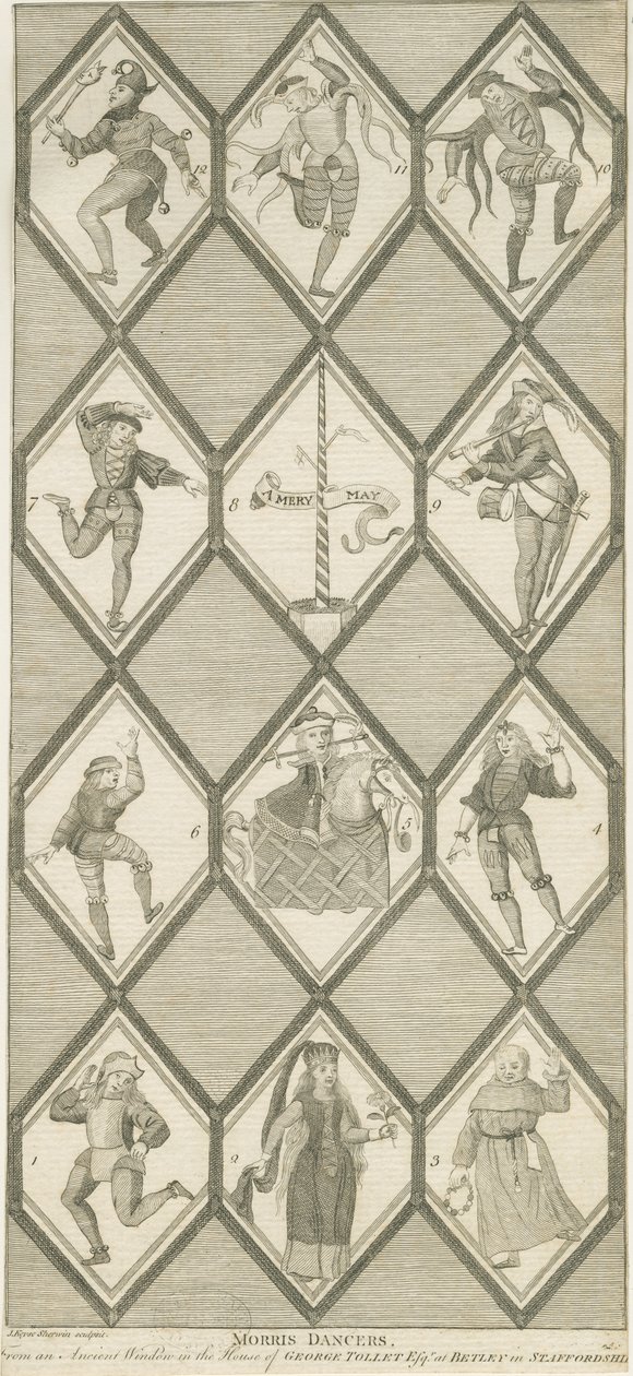 Betley Glasfenster - Morris-Tänzer von John Keyse Sherwin