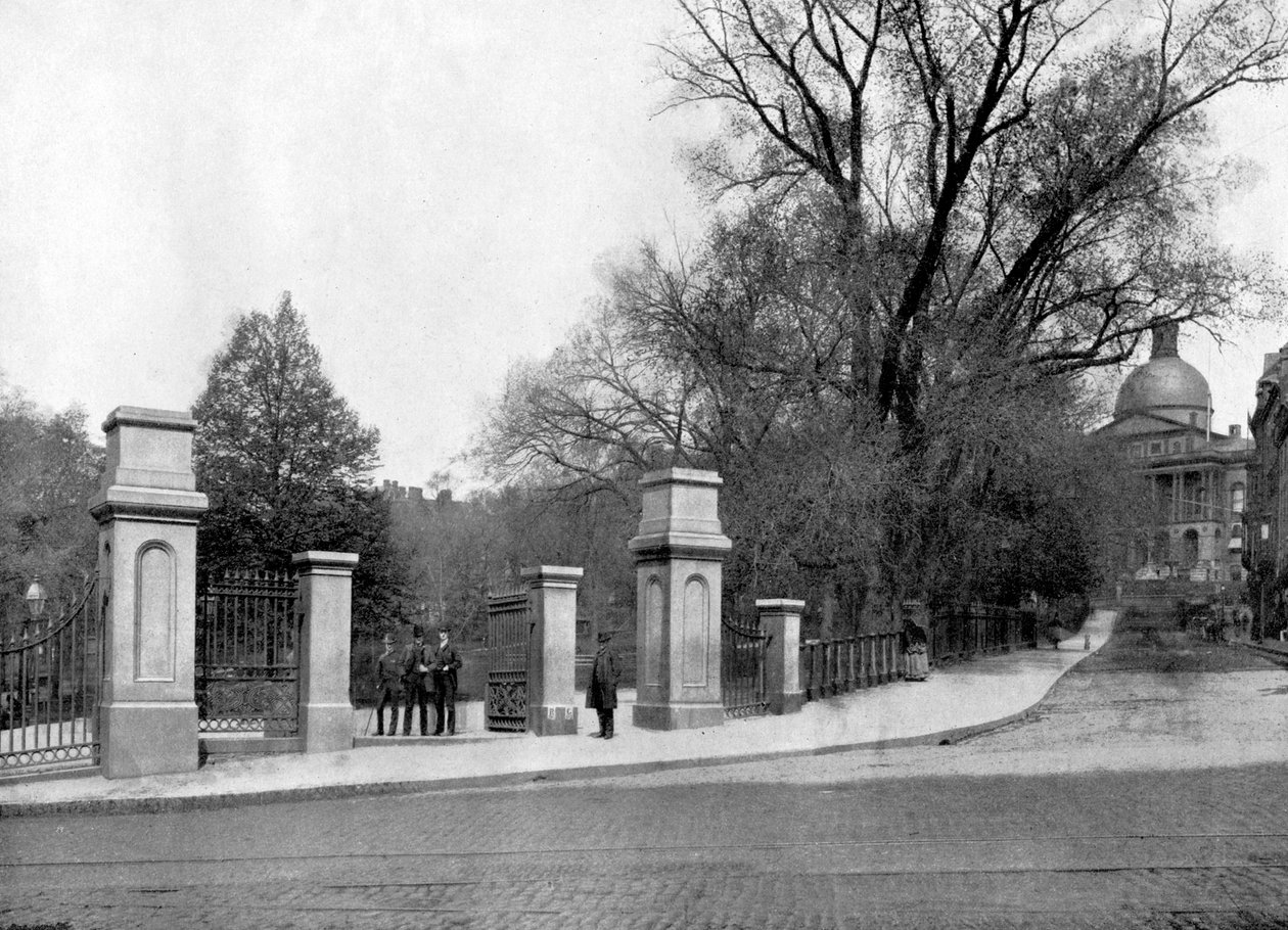 Boston Common, Boston, Massachusetts, USA, 1893 von John L. Stoddard