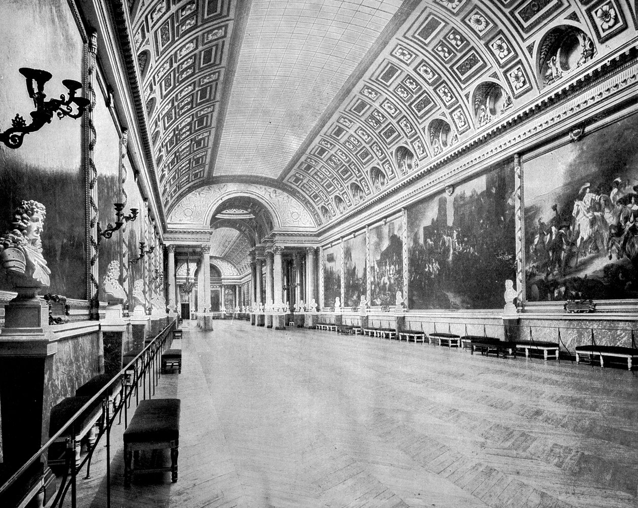 Galerie der Schlachten, Versailles, Frankreich, 1893 von John L. Stoddard