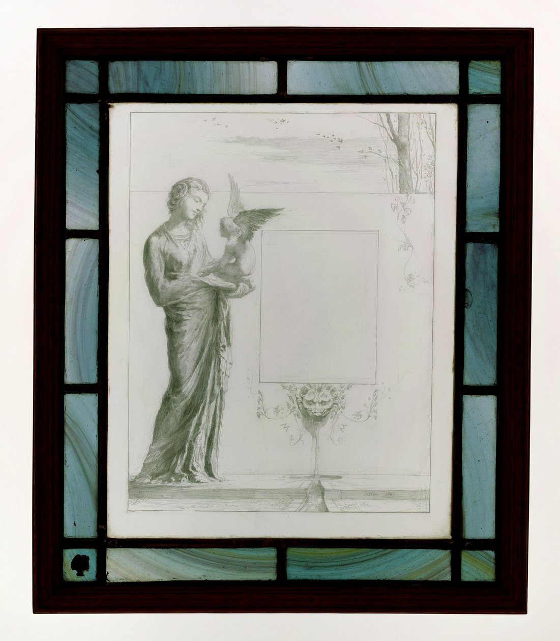 Dies war ein Zweig, an dem der Vogel hing von John La Farge