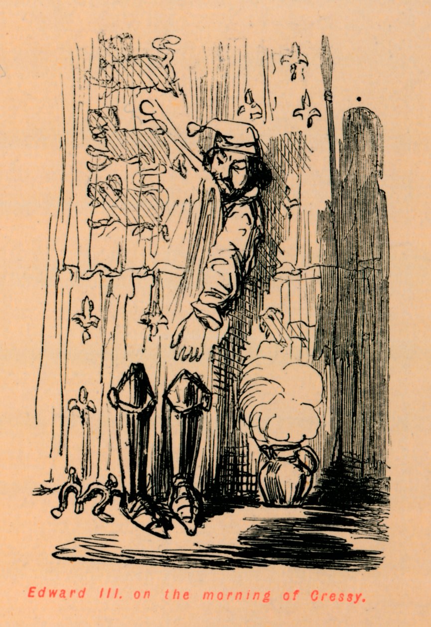Edward III. am Morgen von Cressy, ca. 1860 von John Leech