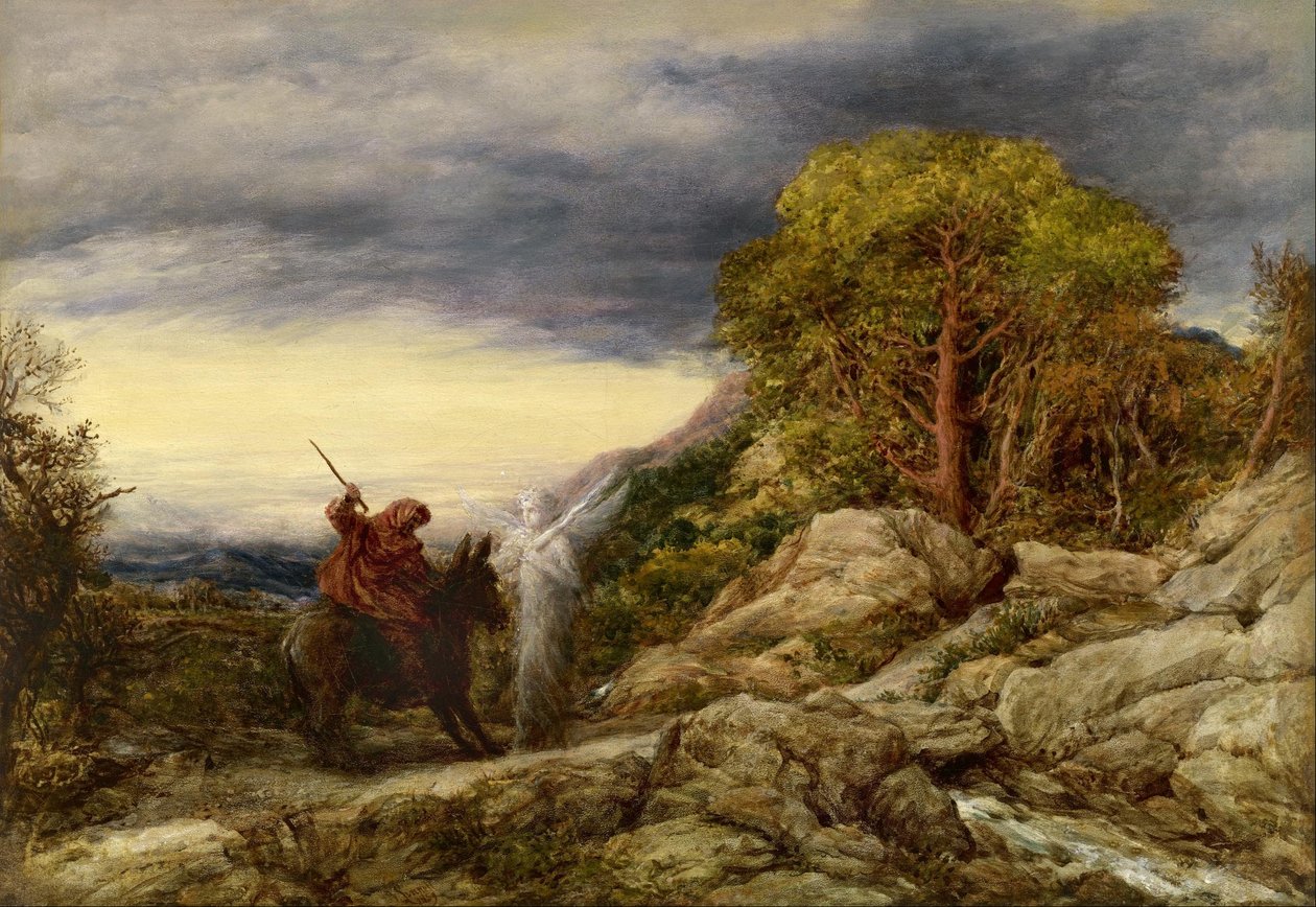 Der Prophet Bileam und der Engel von John Linnell