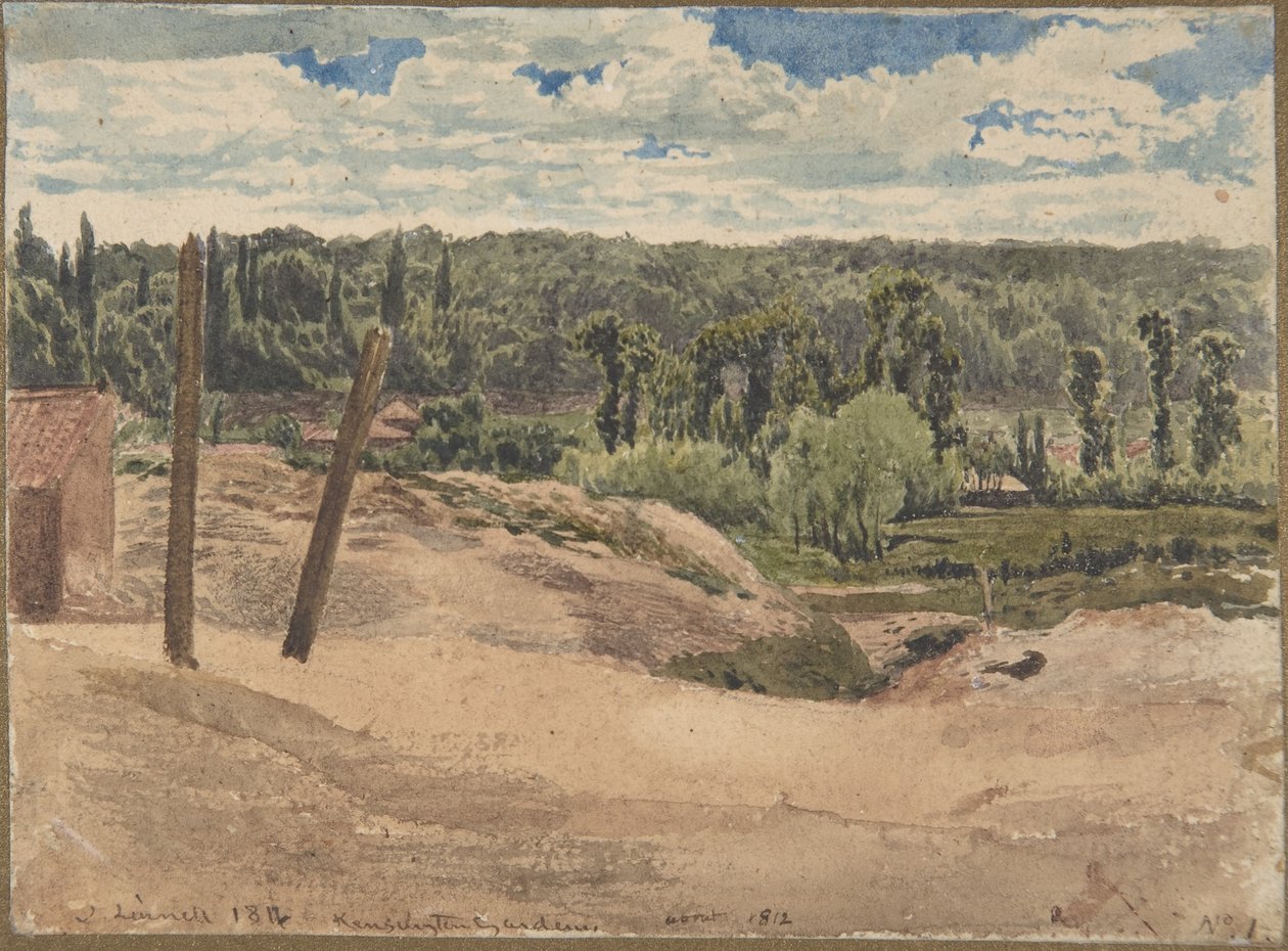 Ansicht der Kensington Gardens, London von John Linnell