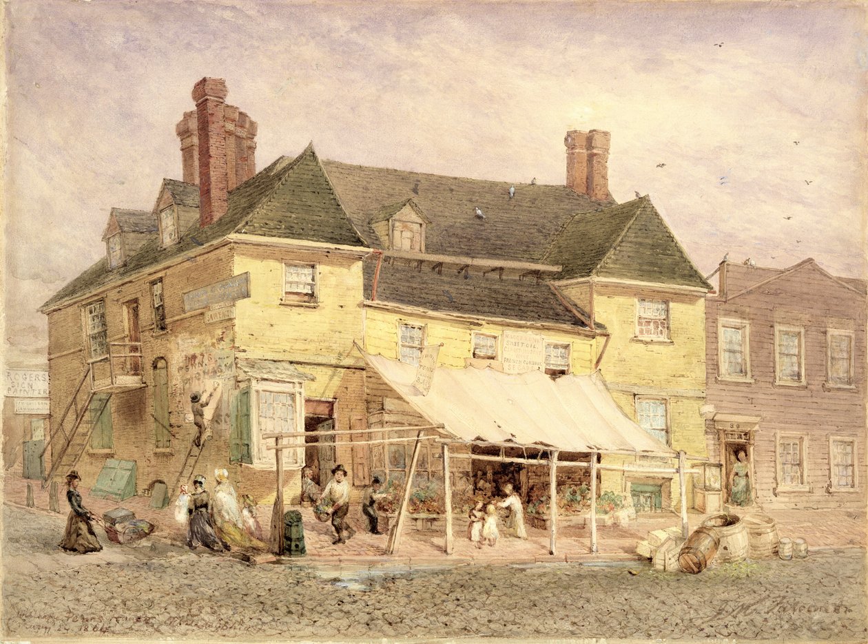 William Penns Herrenhaus, South Second Street, Philadelphia von John Mackie Falconer