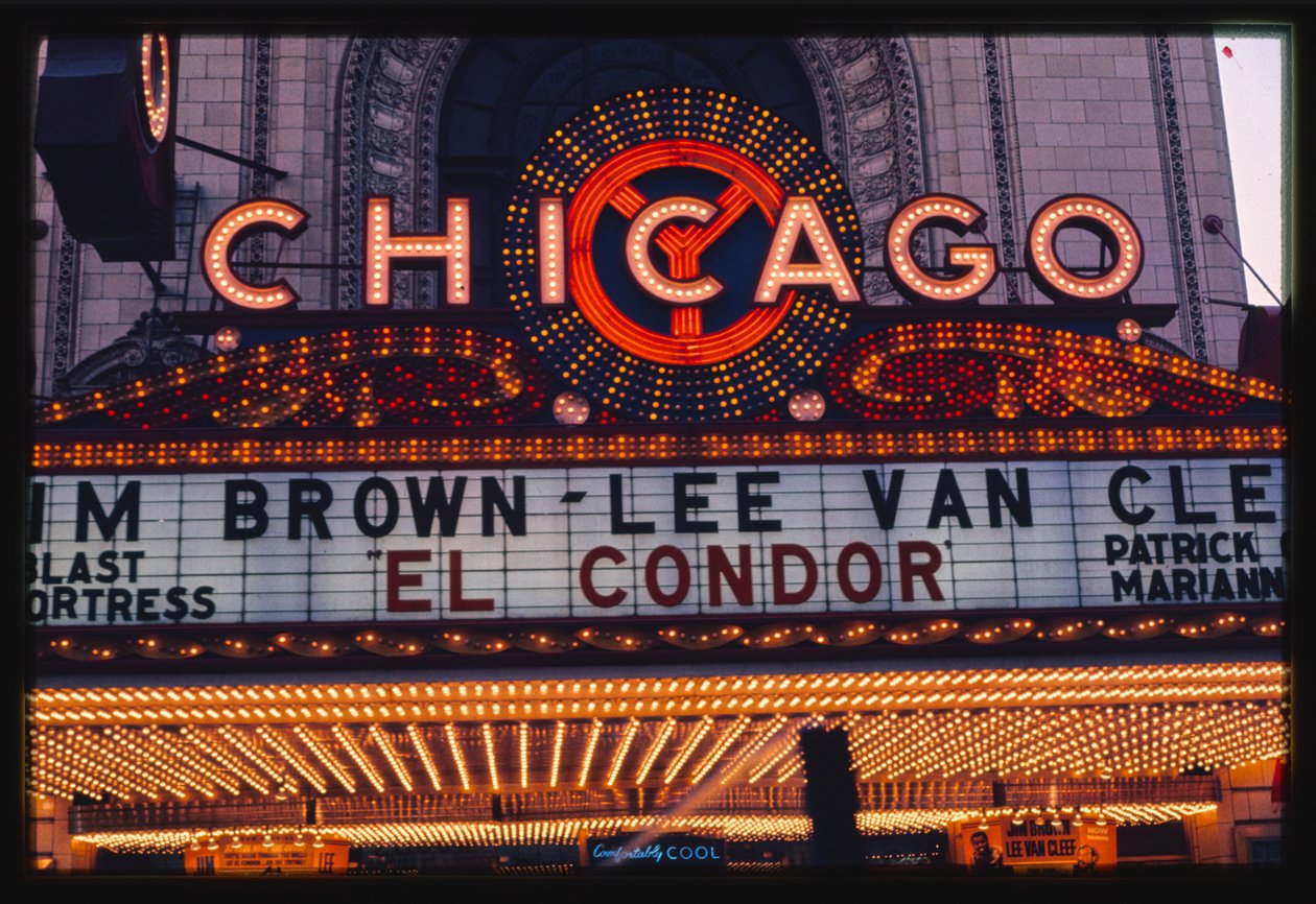 Chicago Theater Neon Marquee, Chicago, Illinois, USA von John Margolies