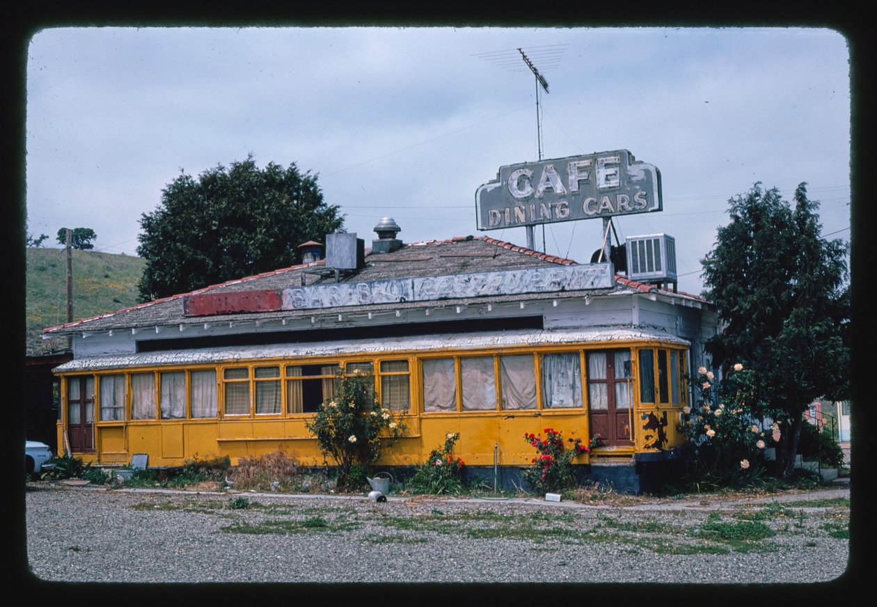 Dining Cars Cafe, Buellton, Kalifornien, USA von John Margolies