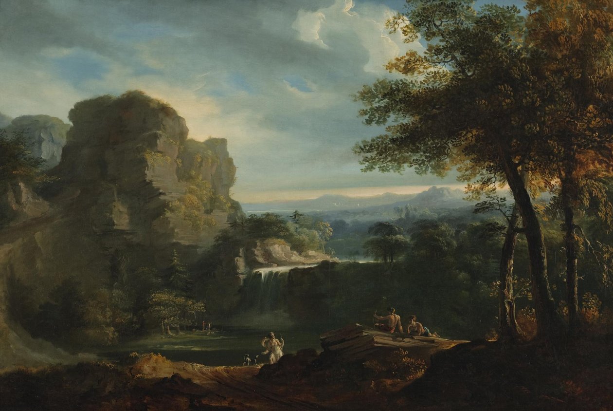 Eine arkadische Landschaft von John Martin