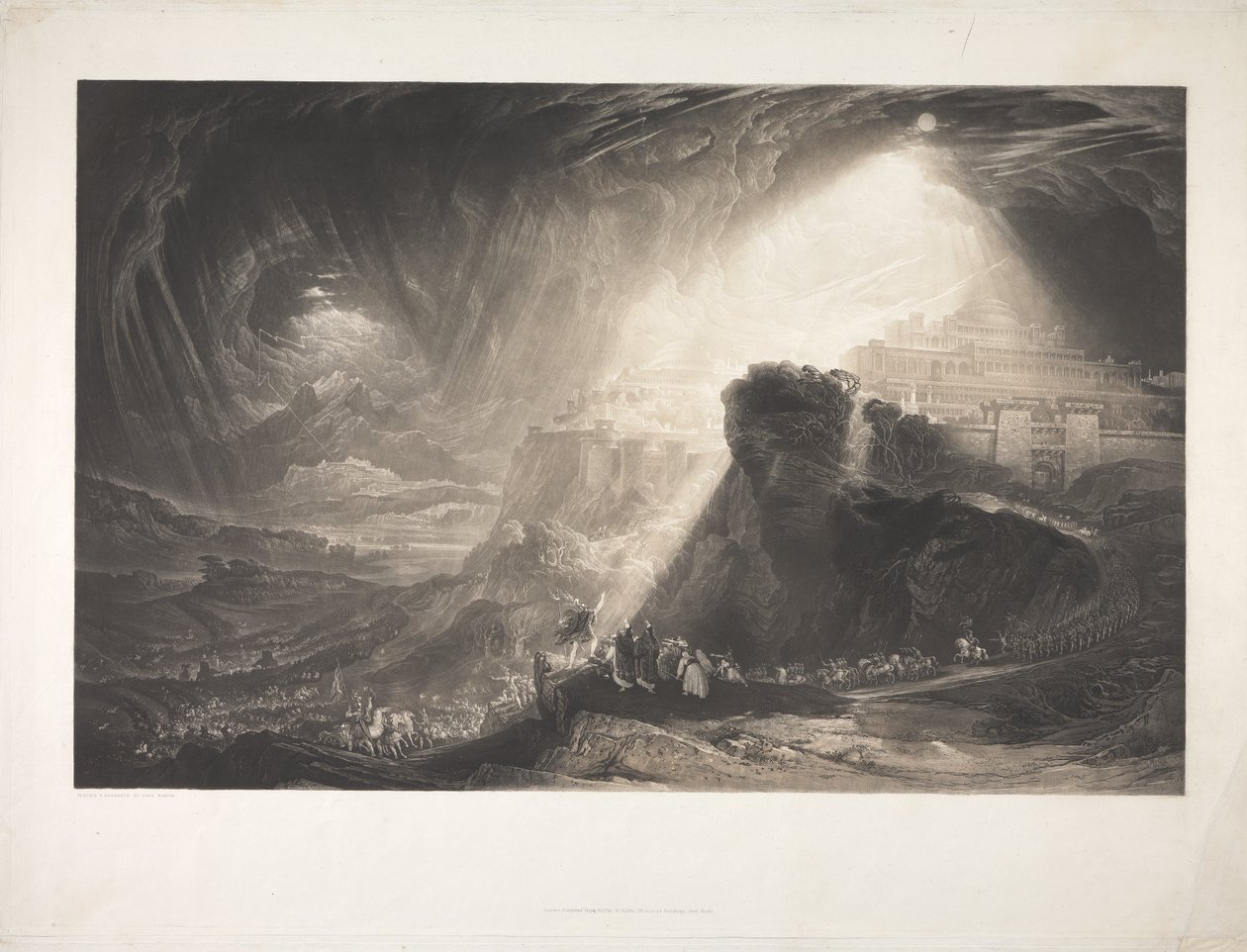 Josua befiehlt der Sonne, stillzustehen von John Martin