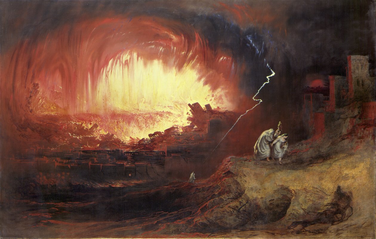 Die Zerstörung von Sodom und Gomorra von John Martin