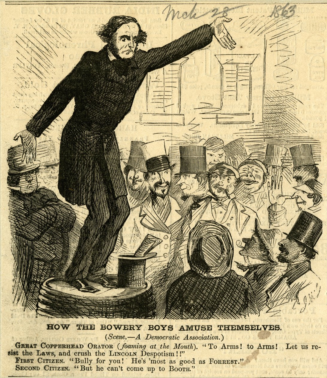 Wie sich die Bowery Boys amüsieren, 1863 von John McLenan