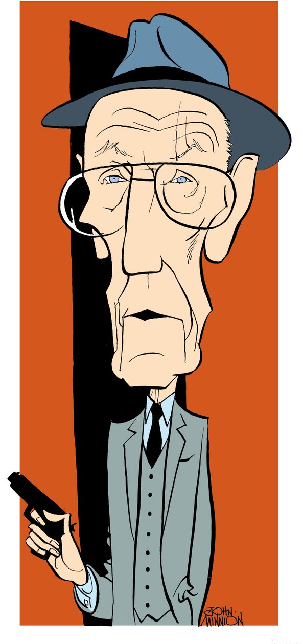 William S Burroughs, Karikatur von John Minnion von John Minnion