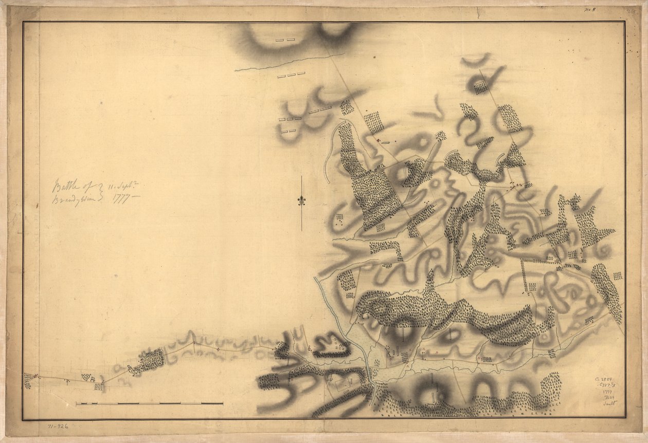 Schlacht von Brandywine, 11. September 1777 von John Montresor