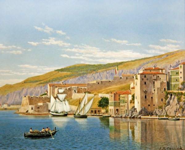 Blick auf Villefranche-sur-Mer, Frankreich von John Mulcaster Carrick