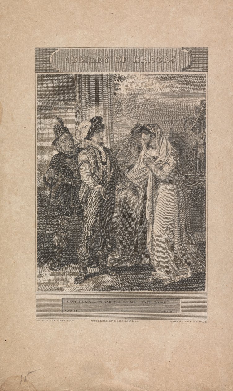 Komödie der Irrungen, Akt II, Szene II von John Neagle