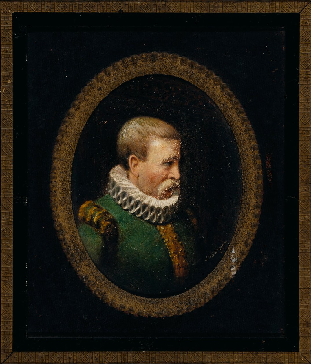 Porträt eines Hugenotten-Gentlemans zur Zeit von Karl IX. von John O