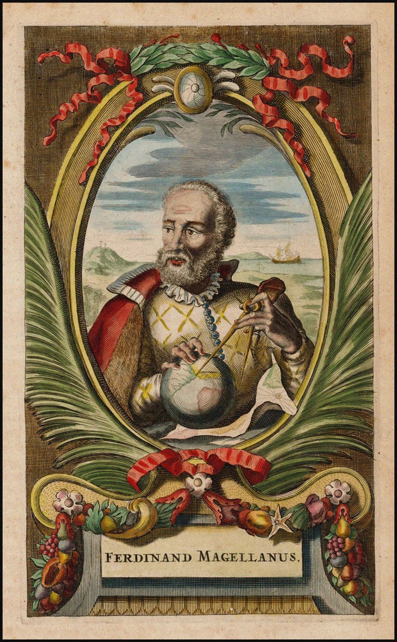 Porträt von Ferdinand Magellan, 1671 von John Ogilby