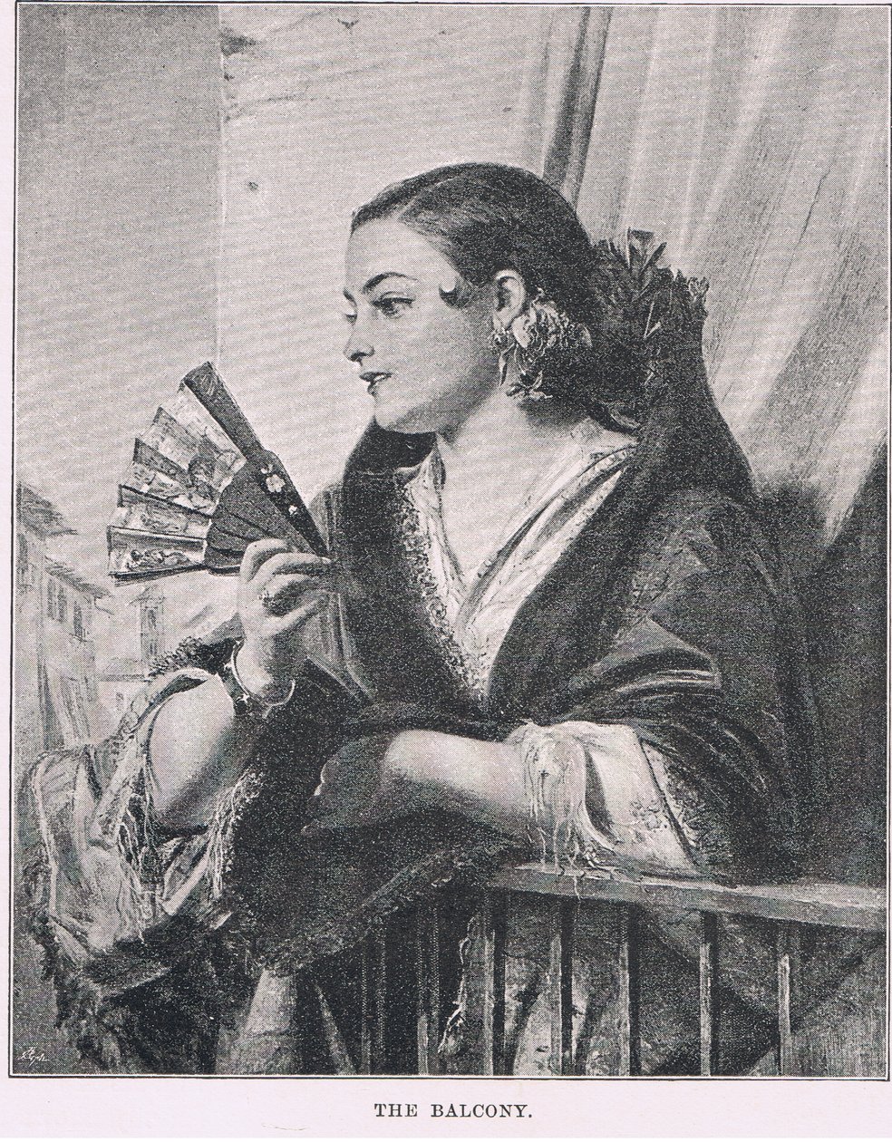 Der Balkon, aus The Magazine of Art 1893, Cassell and Company von John Phillip