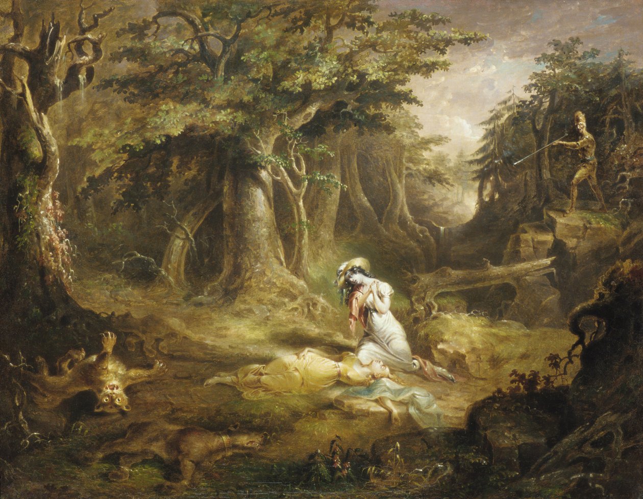 Leatherstockings Rettung, 1832 von John Quidor