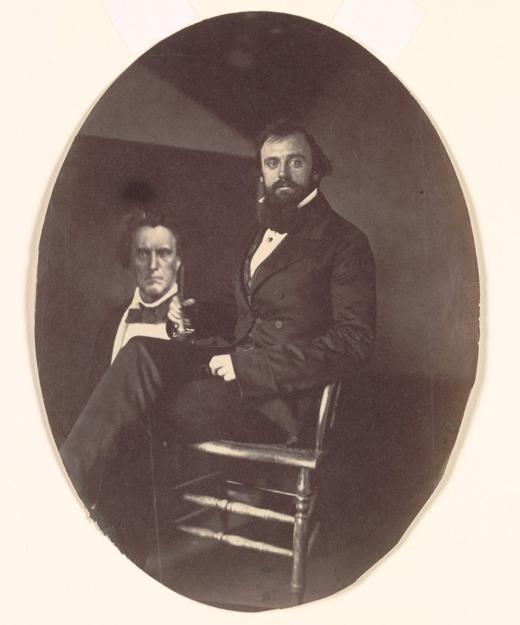 John R. Johnston mit Gemälde, späte 1850er Jahre von John R. Johnston